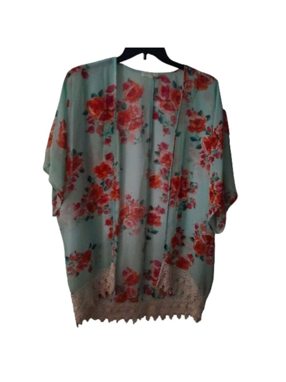 Love Fire Open Front Cardigan Large - Picture 1 of 5